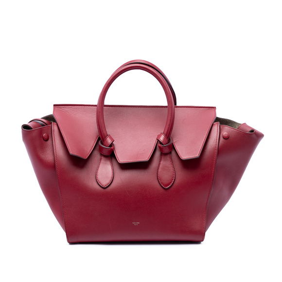 Celine Handbags - Pre-Loved Celine Small Leather Tie Tote